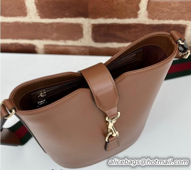 Spot Bulk Gucci Leather Mini Bucket Shoulder bag 782908 Brown 2024