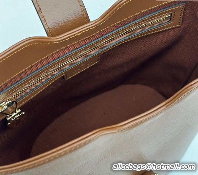 Spot Bulk Gucci Leather Mini Bucket Shoulder bag 782908 Brown 2024