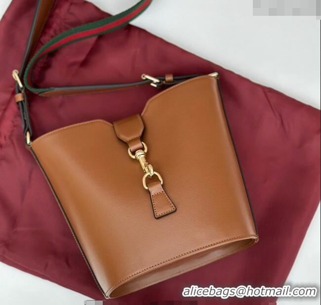 Spot Bulk Gucci Leather Mini Bucket Shoulder bag 782908 Brown 2024