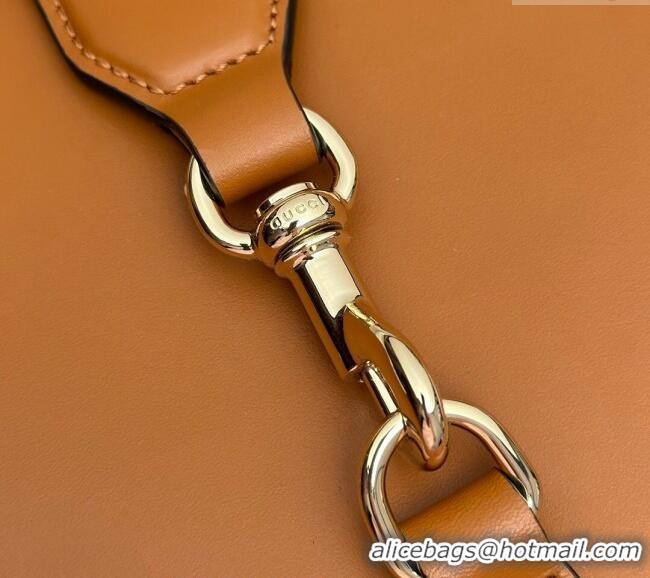 Buy Inexpensive Gucci Leather Mini Bucket Shoulder bag 782908 Light Brown 2024