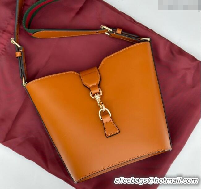 Buy Inexpensive Gucci Leather Mini Bucket Shoulder bag 782908 Light Brown 2024