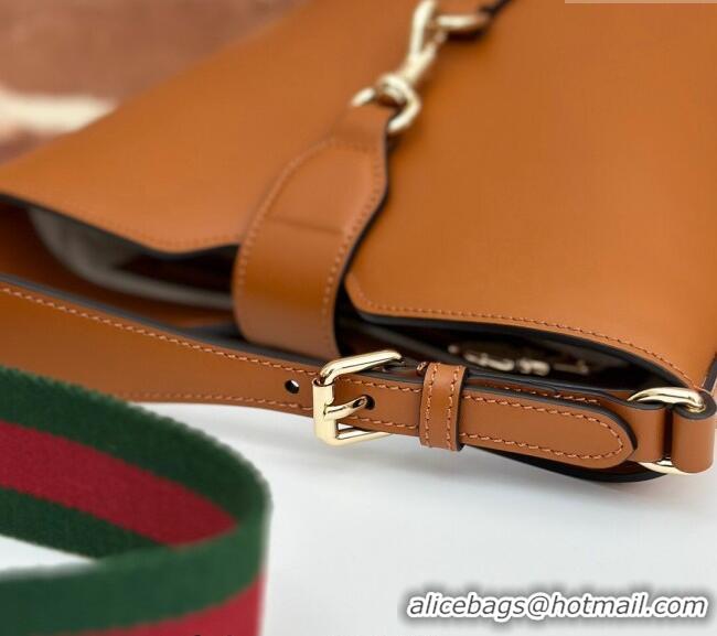 Buy Inexpensive Gucci Leather Mini Bucket Shoulder bag 782908 Light Brown 2024