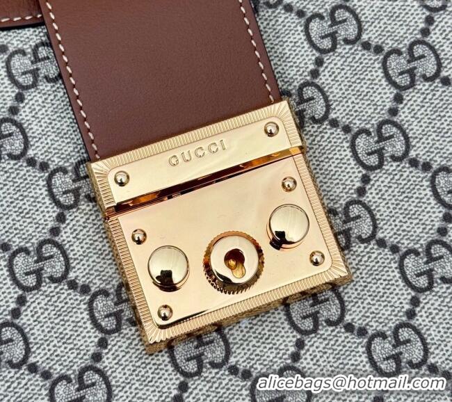 Affordable Price Gucci Padlock GG Canvas Medium Shoulder bag 795113 Brown 2024
