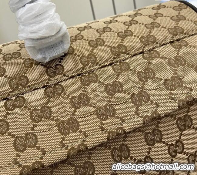 Grade Design Gucci Mens Medium GG Canvas Duffle Travel bag 802095 Beige 2024