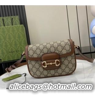 Super Quality Gucci Horsebit 1955 GG Canvas Mini Shoulder Bag 815205 Brown 2024