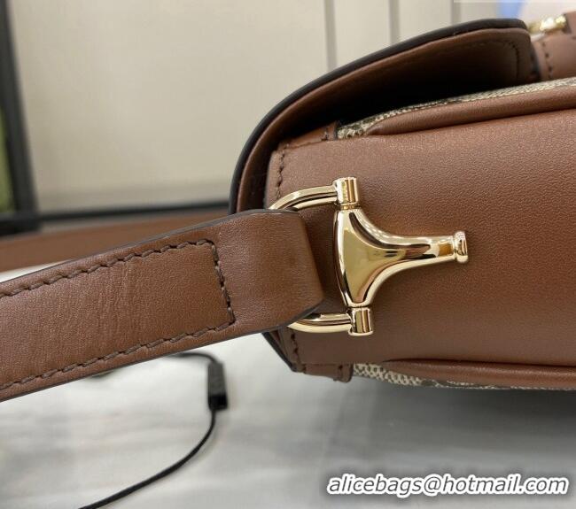 Super Quality Gucci Horsebit 1955 GG Canvas Mini Shoulder Bag 815205 Brown 2024