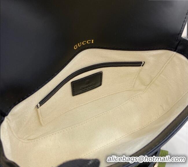 Reasonable Price Gucci Horsebit 1955 GG Canvas Mini Shoulder Bag 815205 Black 2024