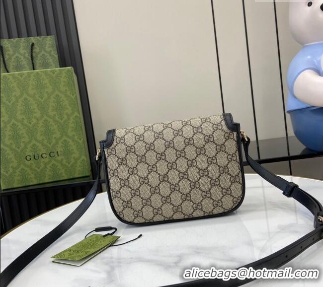 Reasonable Price Gucci Horsebit 1955 GG Canvas Mini Shoulder Bag 815205 Black 2024
