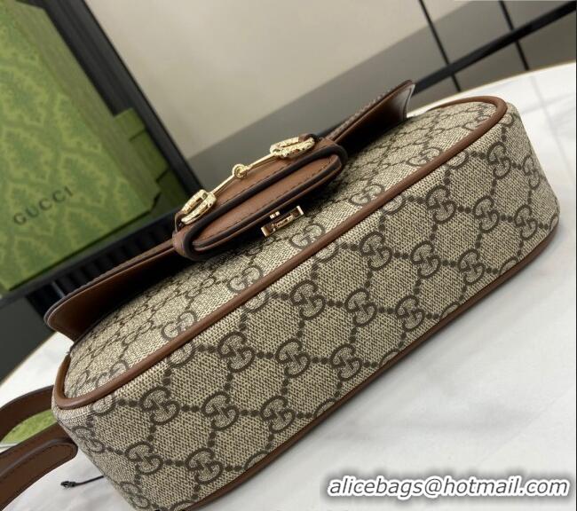 Grade Design Gucci Horsebit 1955 GG Canvas Small Top Handle Bag 815206 Brown 2024