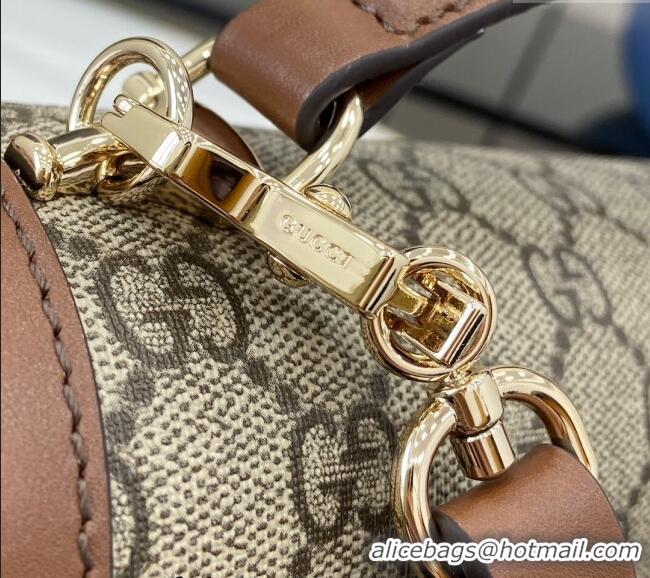 Grade Design Gucci Horsebit 1955 GG Canvas Small Top Handle Bag 815206 Brown 2024