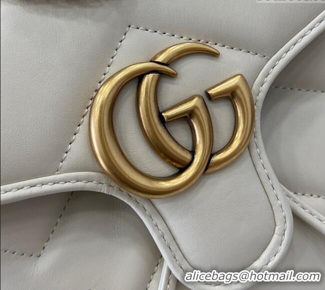 Promotional Gucci GG Marmont Matelasse Leather Backpack bag 777253 White 2024
