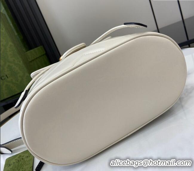 Promotional Gucci GG Marmont Matelasse Leather Backpack bag 777253 White 2024