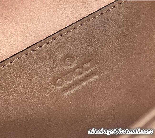 Trendy Design Gucci GG Marmont Matelasse Leather Backpack bag 777253 Rose Beige 2024