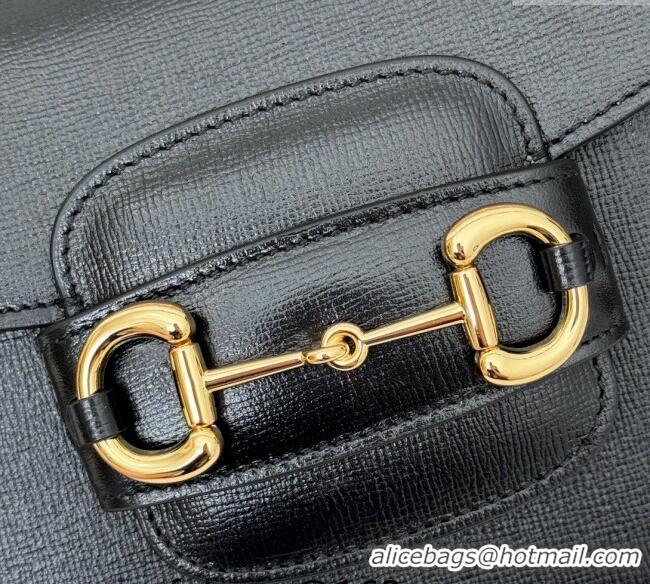 Well Crafted Gucci Horsebit 1955 Leather Mini Top Handle Bag ‎781387 Black 2024
