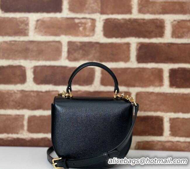 Well Crafted Gucci Horsebit 1955 Leather Mini Top Handle Bag ‎781387 Black 2024