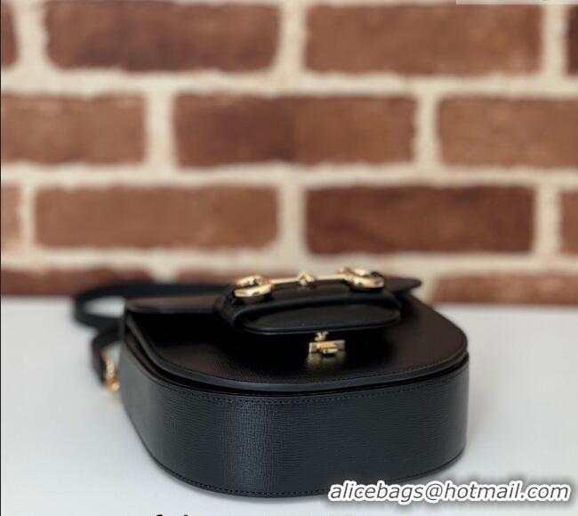 Well Crafted Gucci Horsebit 1955 Leather Mini Top Handle Bag ‎781387 Black 2024