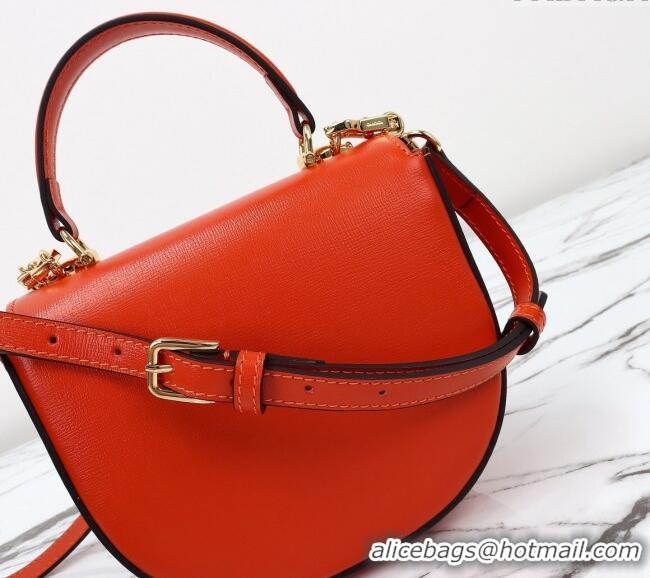 Grade Discount Gucci Horsebit 1955 Leather Mini Top Handle Bag ‎781387 Orange 2024