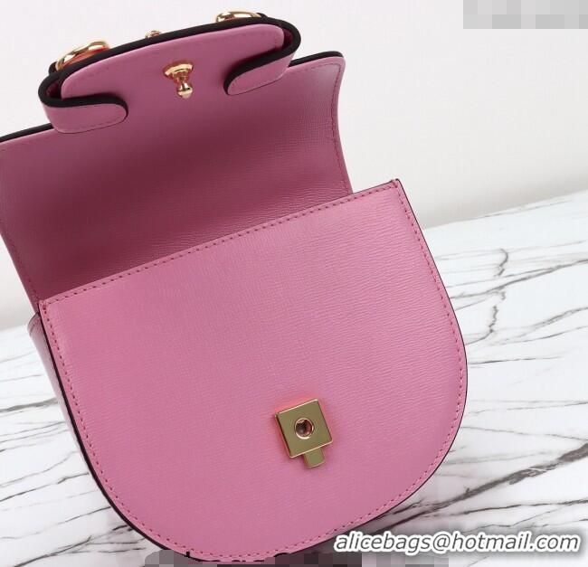 Low Cost Gucci Horsebit 1955 Leather Mini Top Handle Bag ‎781387 Pink 2024