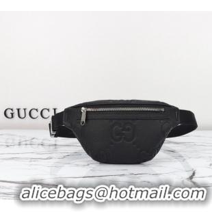 Super Quality Gucci Maxi GG Leather Belt Bag 658582 Black 2024