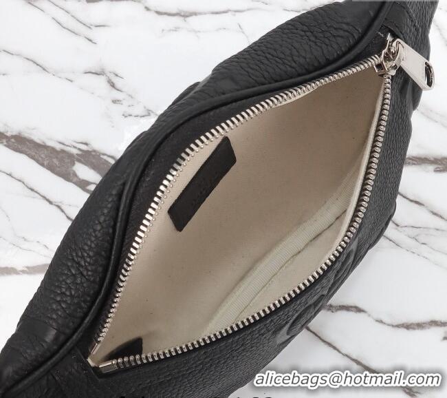 Super Quality Gucci Maxi GG Leather Belt Bag 658582 Black 2024