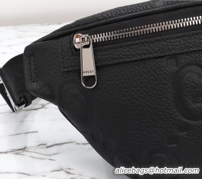 Super Quality Gucci Maxi GG Leather Belt Bag 658582 Black 2024