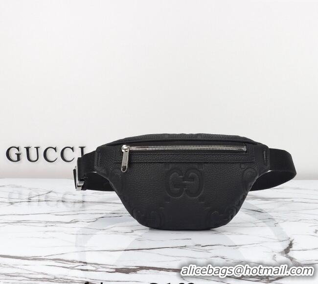 Super Quality Gucci Maxi GG Leather Belt Bag 658582 Black 2024