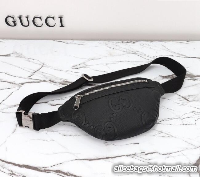 Super Quality Gucci Maxi GG Leather Belt Bag 658582 Black 2024