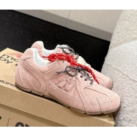 Cheap Price New Balance x Miu Miu 530 Sneakers in Suede Light Pink 0603135