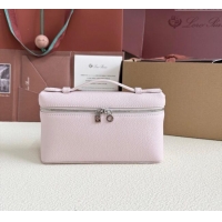 Grade Quality Loro Piana LP Extra Pocket Pouch L19 in Grained Calfskin FAI8393 Peony Purple 2025