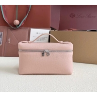 Best Product Loro Piana LP Extra Pocket Pouch L19 in Grained Calfskin FAI8393 Light Pink 2025