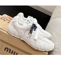 Good Quality New Balance x Miu Miu 530 Sneakers in Suede and Mesh White 0603142