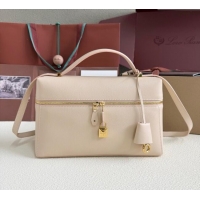 Well Crafted Loro Piana LP Extra Pocket Pouch L27 in Grained Calfskin L5071 Cream Honey 2025