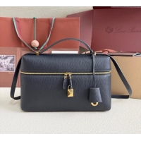 Luxury Cheap Loro Piana LP Extra Pocket Pouch L27 in Waved Calfskin L5071 Blue 2025