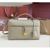 Affordable Price Loro Piana LP Extra Pocket Pouch L27 in Grained Calfskin L5071 Dry Artemisia 2025