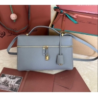 Low Cost Loro Piana Extra Pocket Pouch L27 in Palm-Grained Calfskin L7143 Pearly Grey 2024