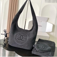 Best Price Chanel Cotton Beachwear Set AAA938 Black 2025