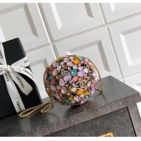Famous Brand Chanel Sphere Minaudiere Evening Bag with Strass C0703 2025