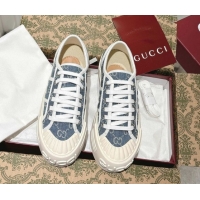 Best Price Gucci Chunky Platform Sneakers in GG Denim Dark Blue 2025 831825