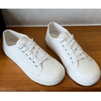 Stylish Prada Fabric Low top Sneakers White 2025 PR053003