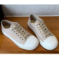 Modern Prada Fabric Low top Sneakers Beige 2025 PR053003