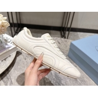 Sumptuous Prada Leather Sneakers White2 2025 PR053004