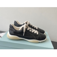 Best Grade Prada Nappa leather sneakers Sneakers Black 2025 PR060302