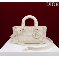 Well Crafted Dior Medium Lady D-Joy Bag in Cannage Leather M0540 All White 2025
