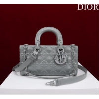 Grade Quality Dior Medium Lady D-Joy Bag in Cannage Leather M0540 All Grey 2025