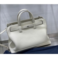 Top Quality Dior Mens Medium Dior Normandie Tote Bag in Icons Calfskin D7063 White 2025