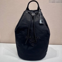Classic Specials Prada Mens Canvas drawstring duffle bag 2VY011 Black 2025
