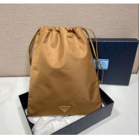 Top Grade Prada Re-Nylon pouch 1NK001 Brandy Brown 2025