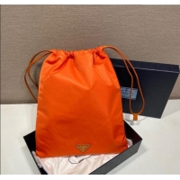 Luxury Discount Prada Re-Nylon pouch 1NK001 Orange 2025