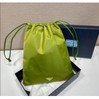 Well Crafted Prada Re-Nylon Pouch 1NK001 Ivy Green 2025