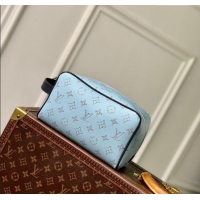 Well Crafted Louis Vuitton Mens Locker Dopp Kit Cluch in Monogram Heritage Canvas M14839 Blue 2025